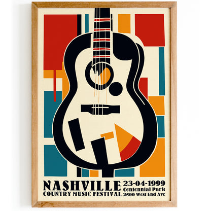 1999 Nashville Country Music Festival Poster