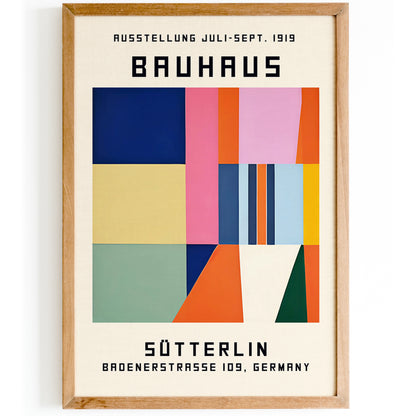 Mid Century Modern Bauhaus Poster