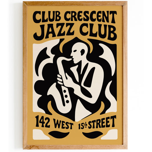 Crescent Jazz Club Night Poster