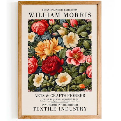 Floral Tapestry: William Morris Inspired Art Poster