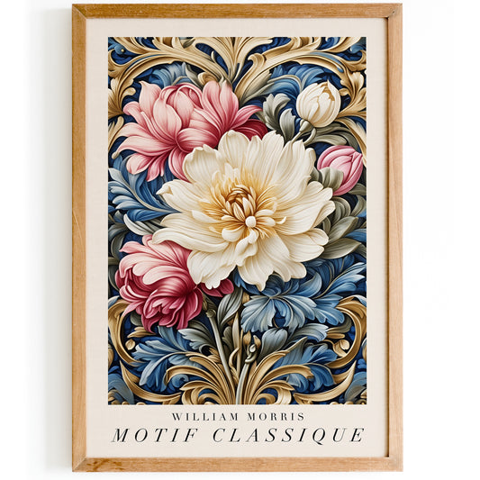 Motif Classique Floral William Morris Poster