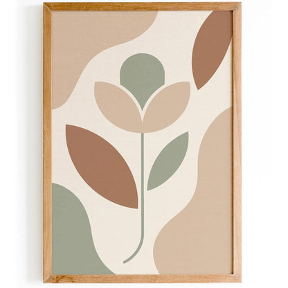 Modern Aesthetic Flower Poster