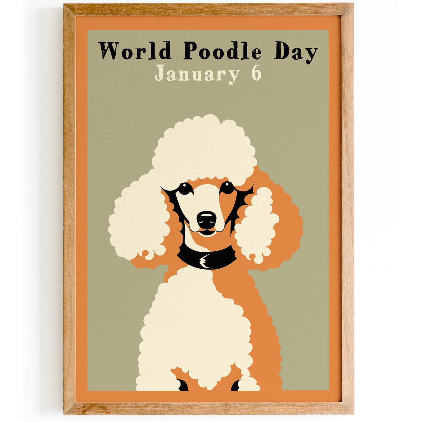 World Poodle Day Vintage Art Print