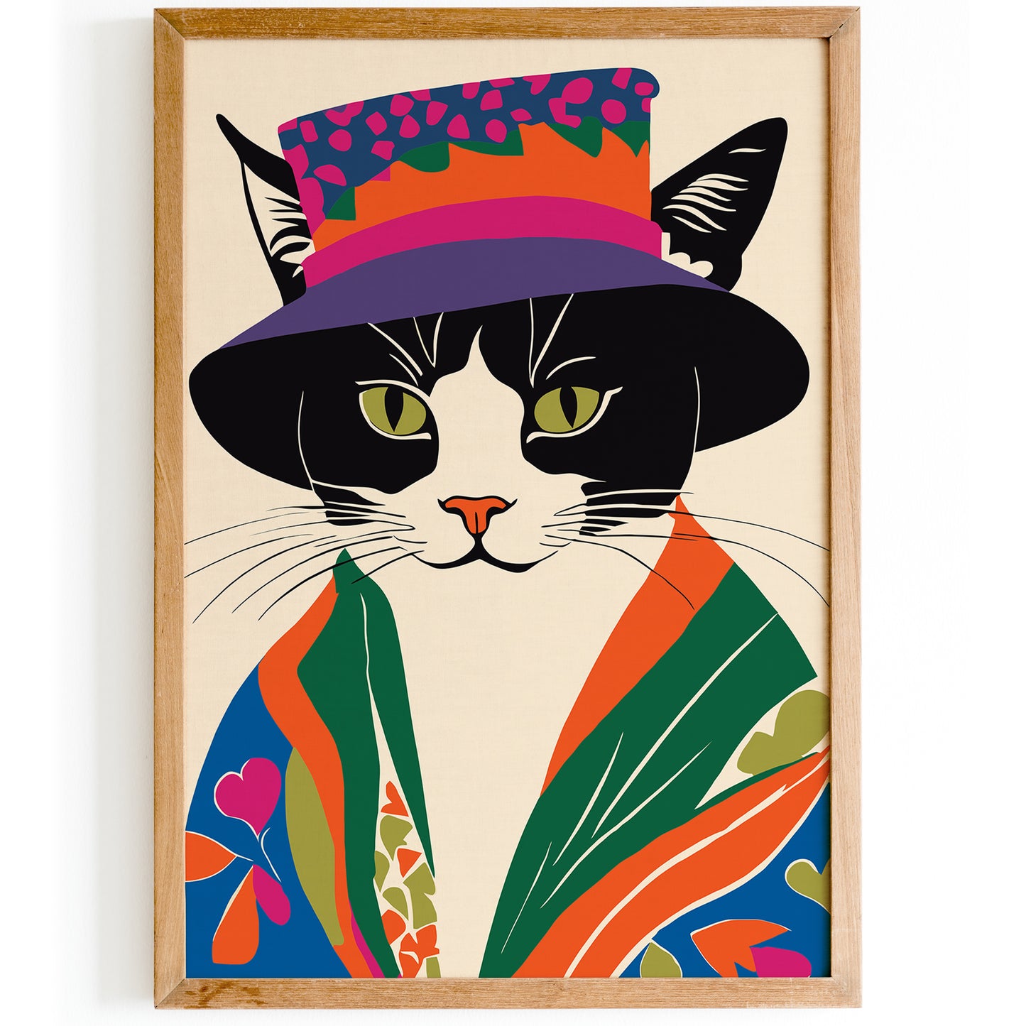 Funny Cat Fashion Poster