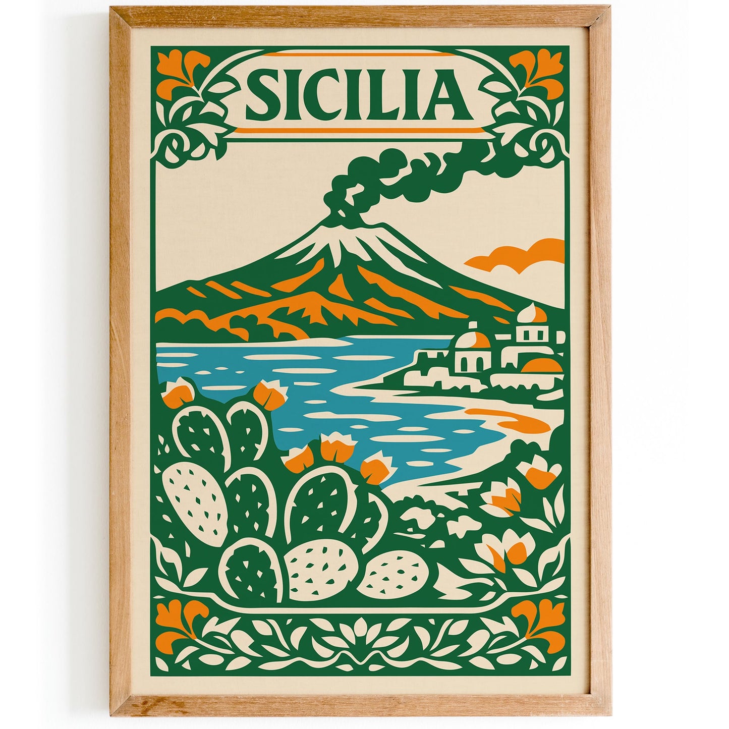 Sicilia Landscape Travel Wall Art Print 2026