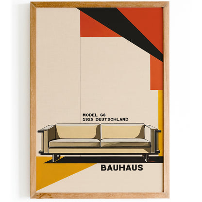 Bauhaus 1925 Mid-Century Furniture Poster