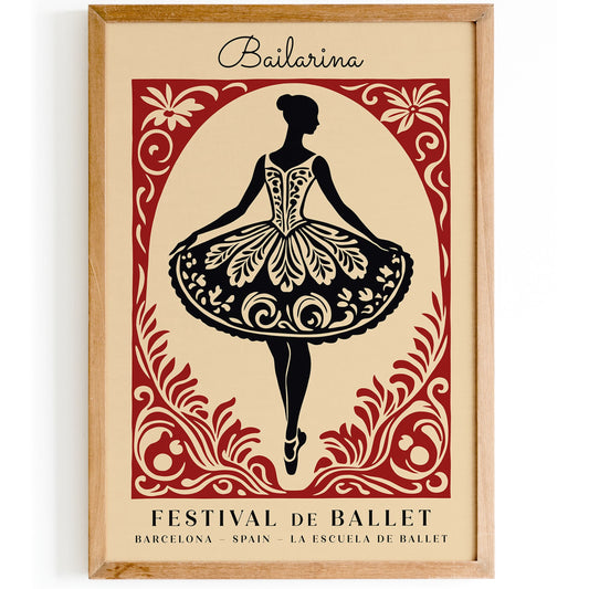 Bailarina Festival de Ballet Poster