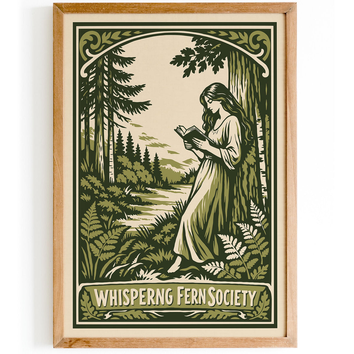 Whispering Fern Literary Society Art Poster