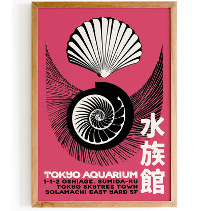 Pink Shells – Japanese Exhibit Poster