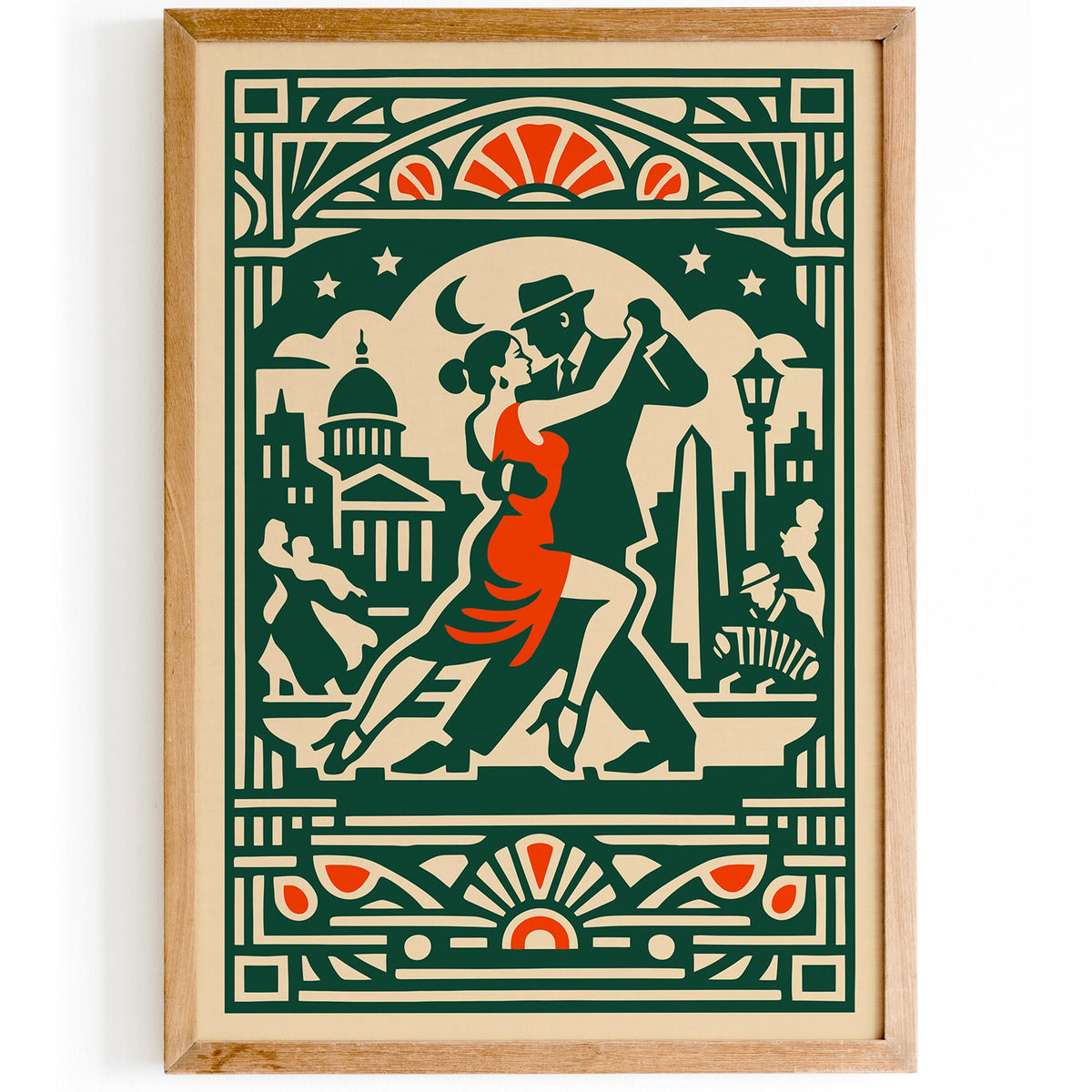 Buenos Aires Tango Milonga Art Poster