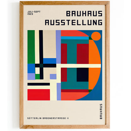 Colorful Retro Bauhaus Poster