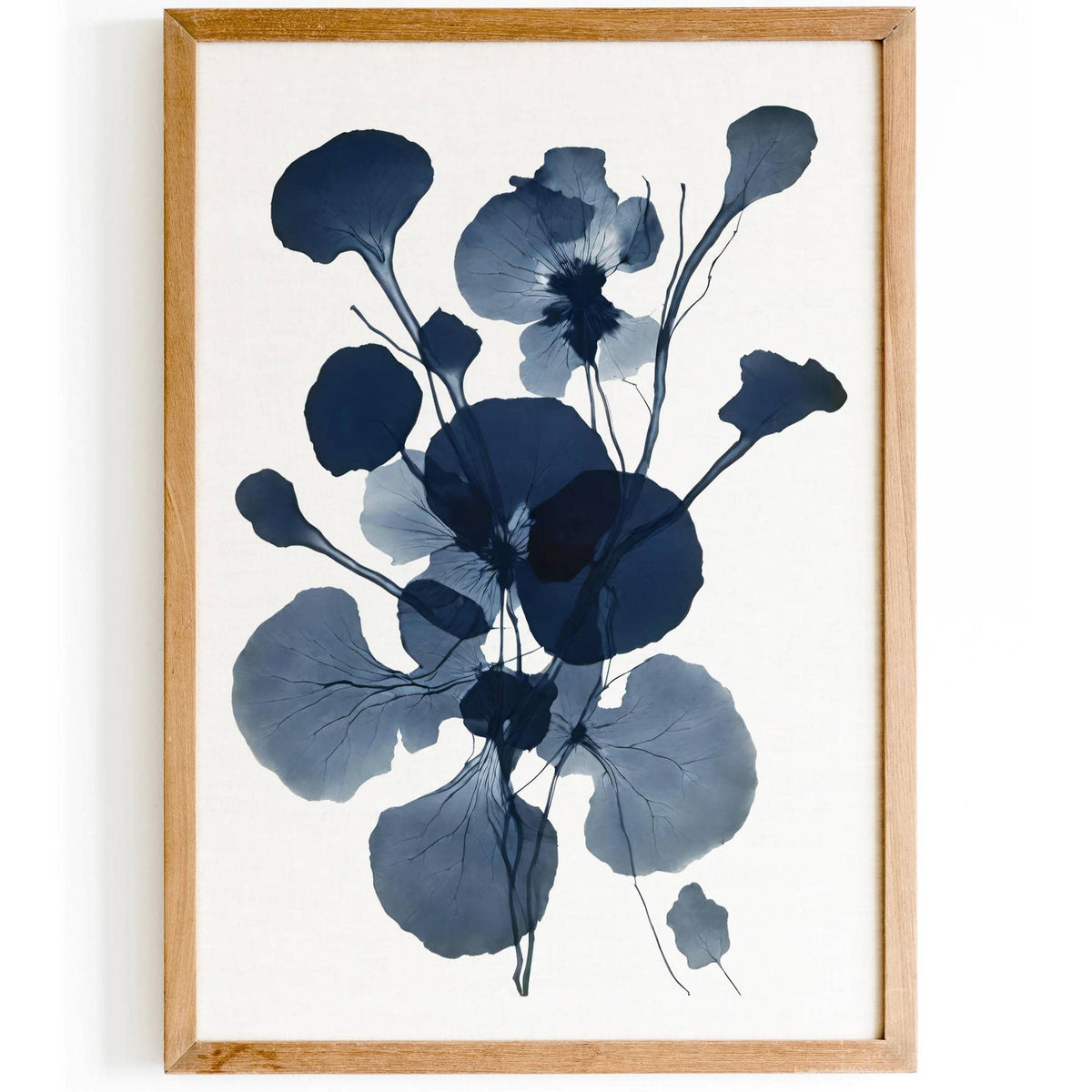 Blue Ink Print Floral Blue Ink Print – HypeSheriff
