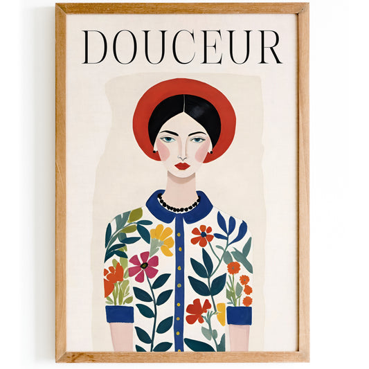 Douceur French Fashion Poster