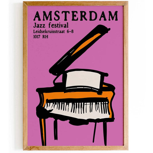 Amsterdam Jazz Festival Poster Print