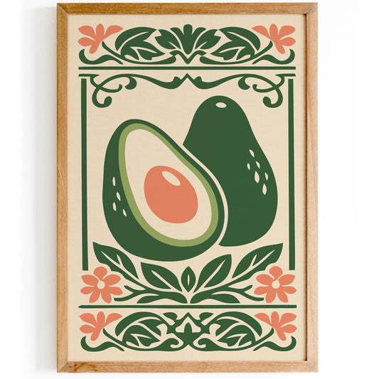 Avocado Poster – Kitchen Wall Art