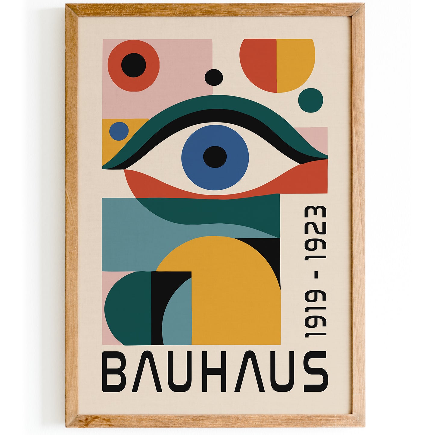 Bauhaus Modern Eye Poster