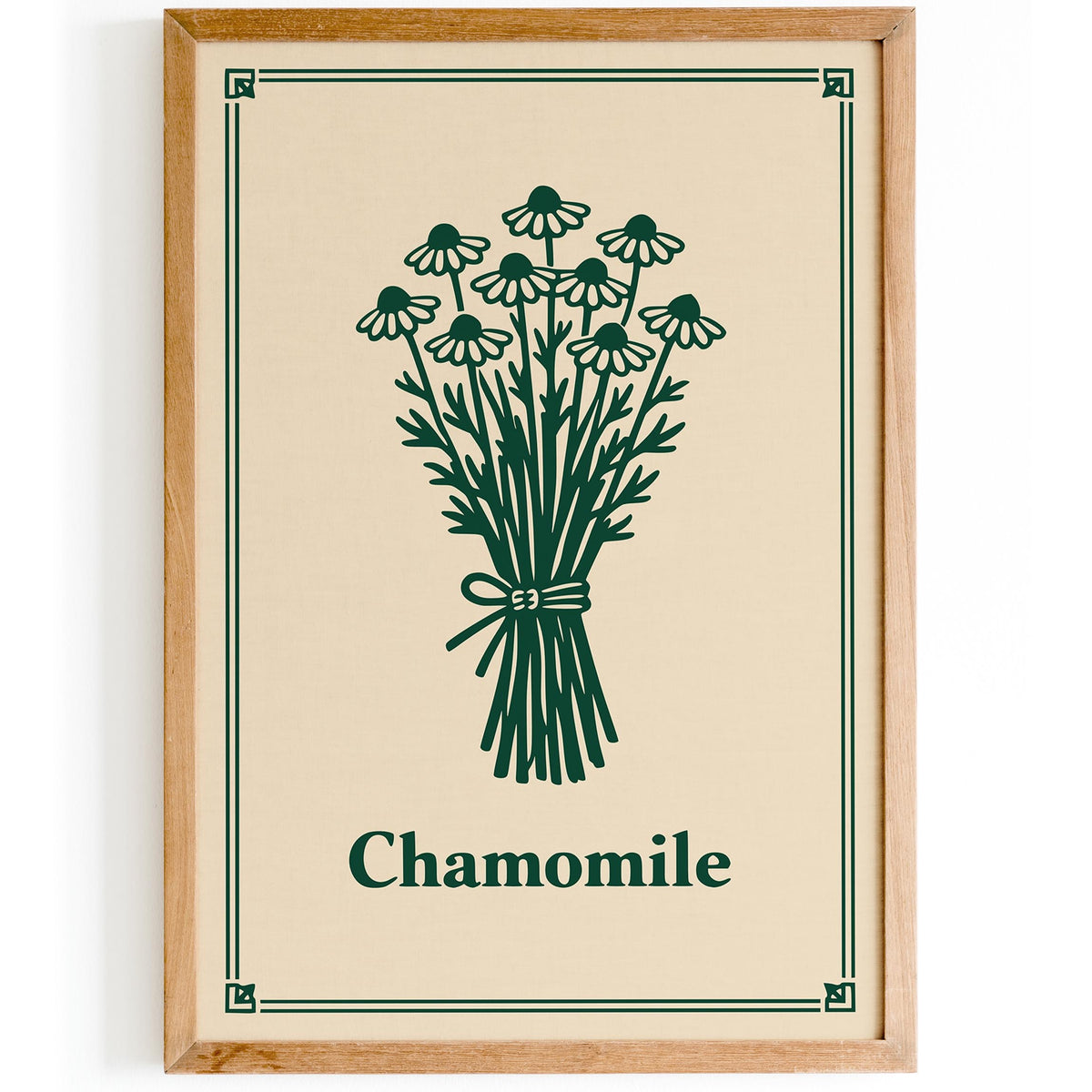 Chamomile Minimalist Kitchen Art Poster