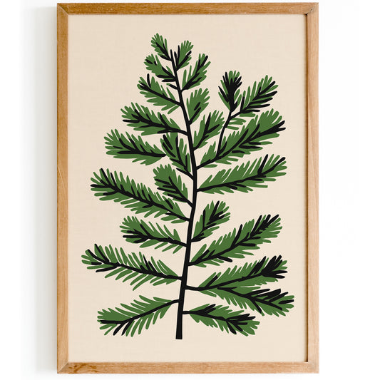 Christmas Tree Branch Poster