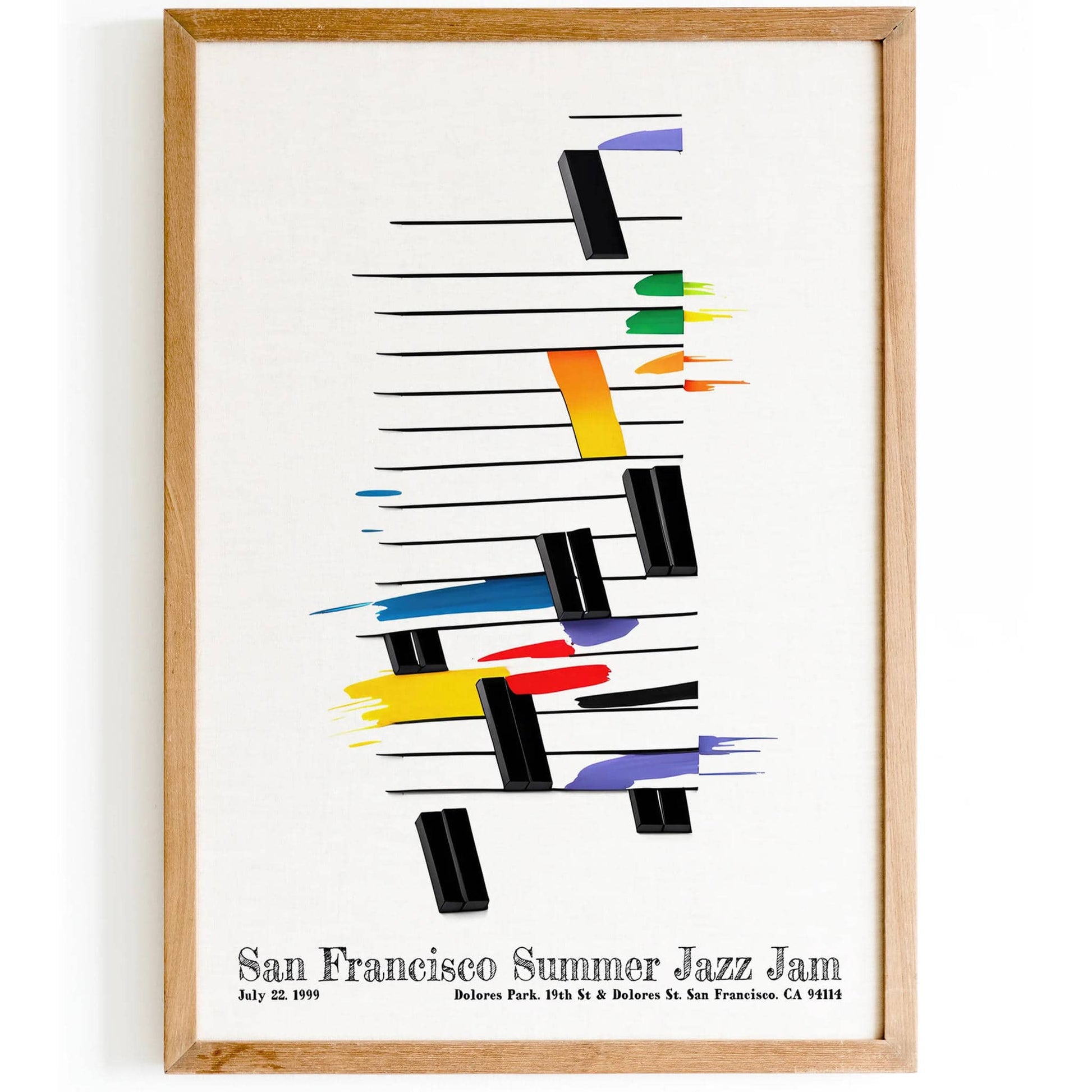 San Francisco Jazz Festival White Poster - HypeSheriff