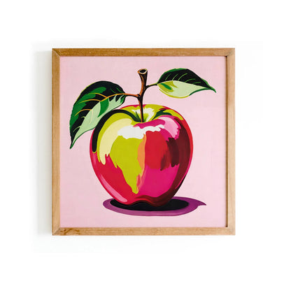 Pop Art Pink Apple Kitchen Art Print