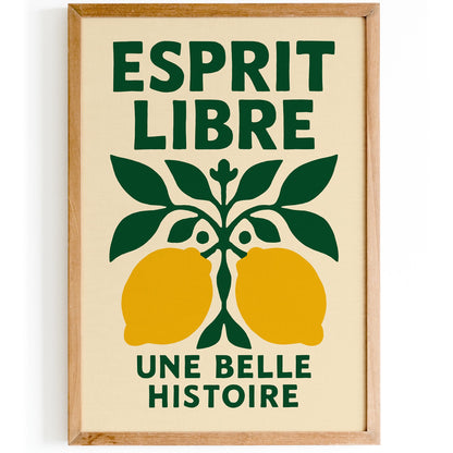 Esprit Libre Lemon Wall Art