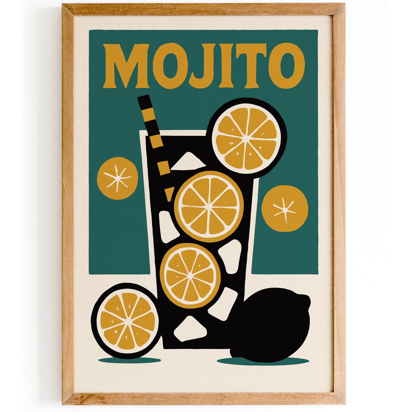 Mojo Citrus Cocktail Poster