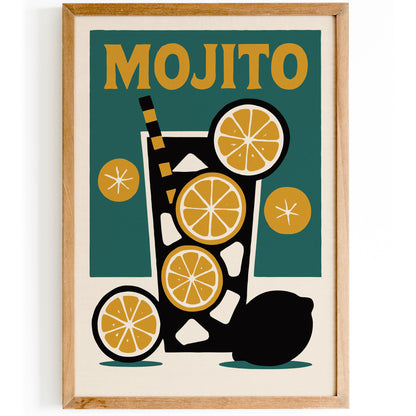 Mojo Citrus Cocktail Poster