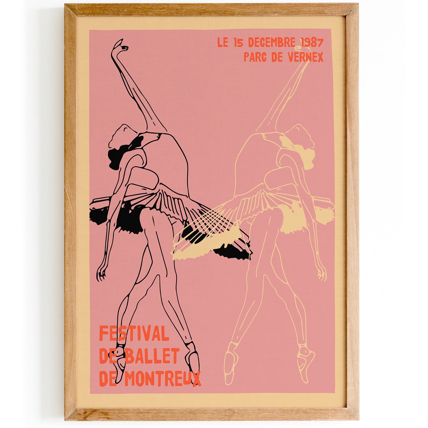 French Ballet Vintage Poster