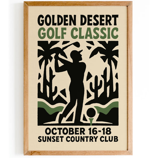 Desert Golf Classic Poster