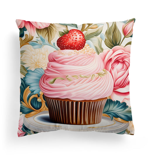 Delicious Cupcake Sweet Throw Pillow