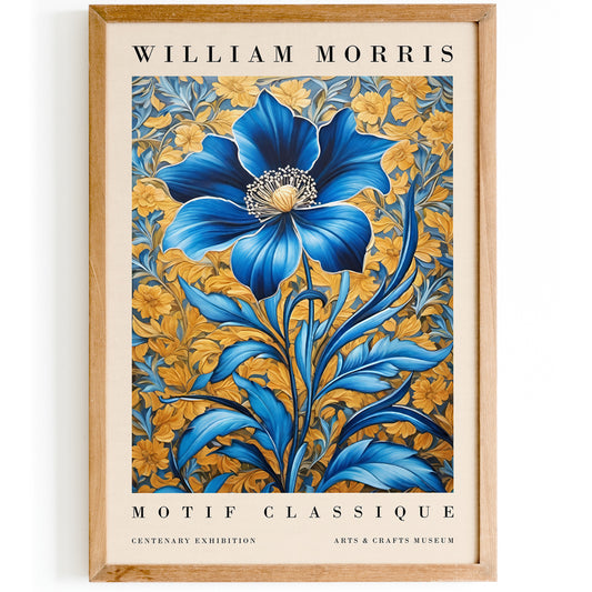 W. Morris Botanical Motif Poster