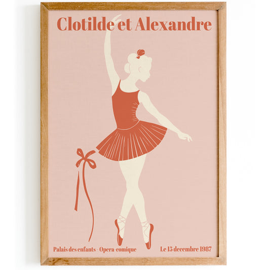 French Ballerina Art Print