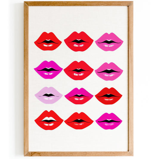 Pop Art Lip Wall Art Poster