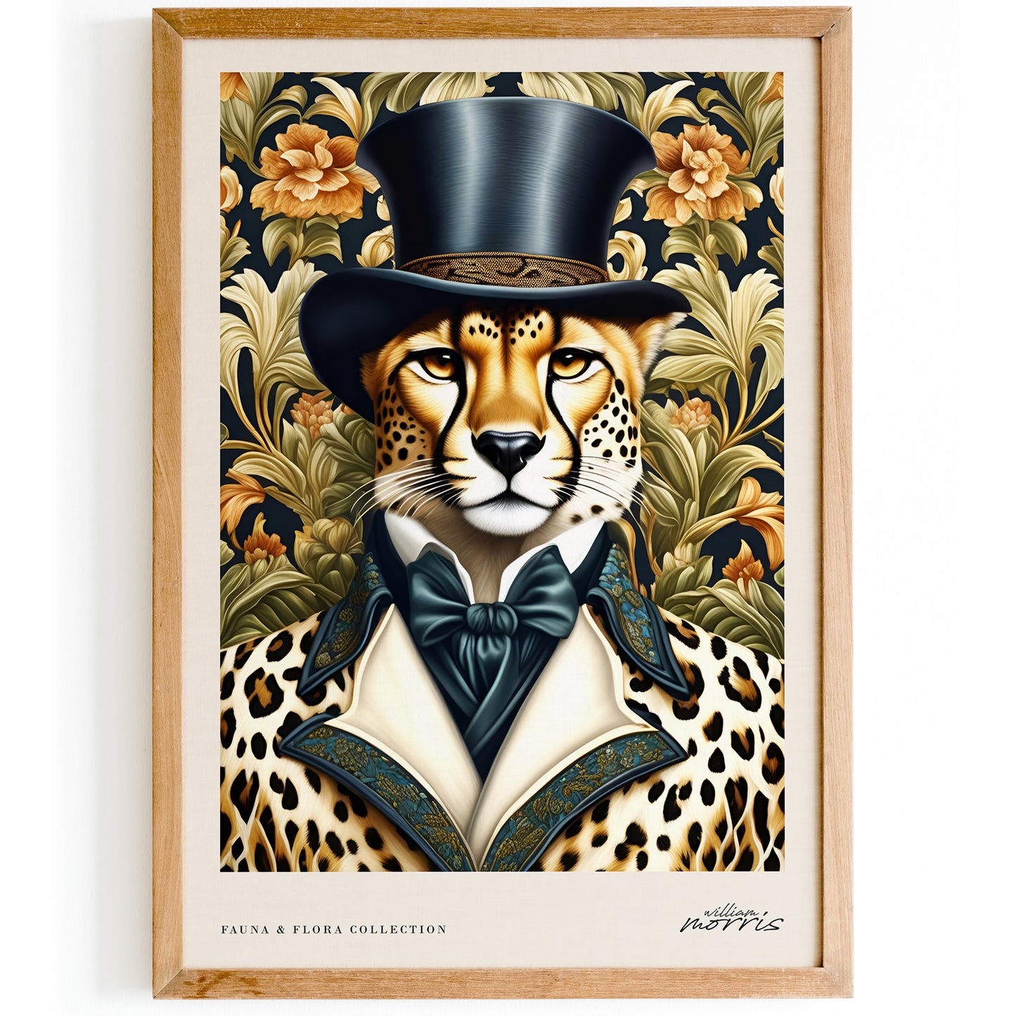 Dressed up Cheetah Morris Wall Art