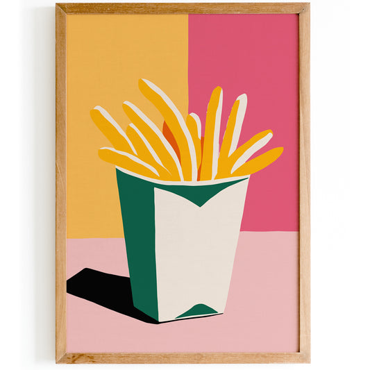 French Fries Cute Cozy Poster