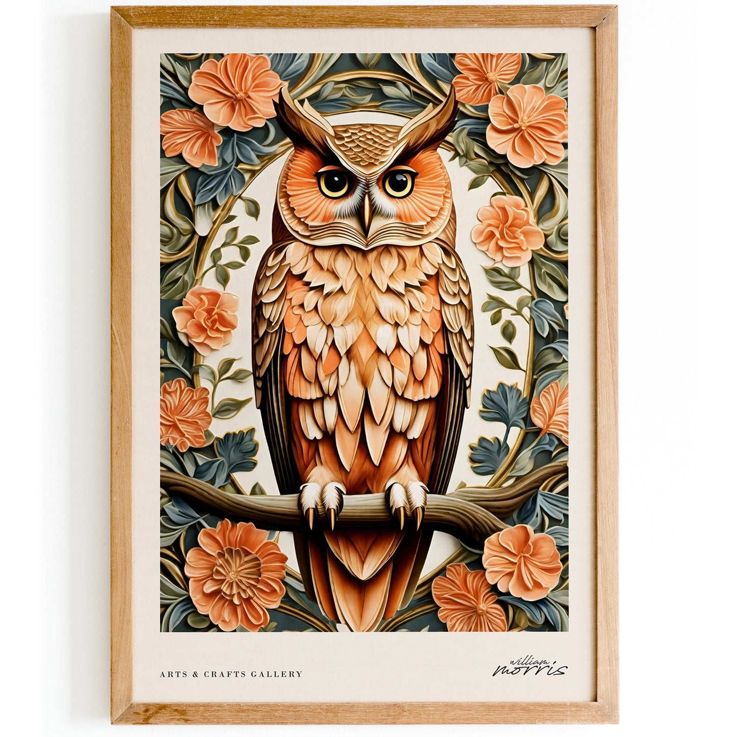 Elegant Owl Portrait Wall Art