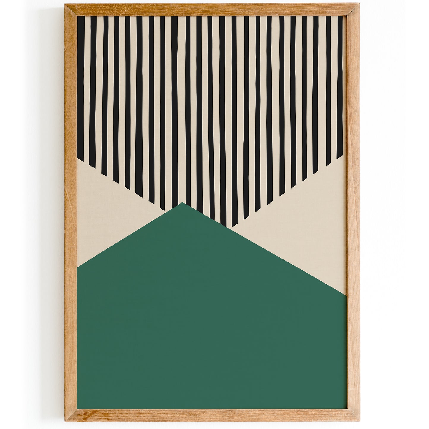 Retro Green Geometric Art Print – HypeSheriff