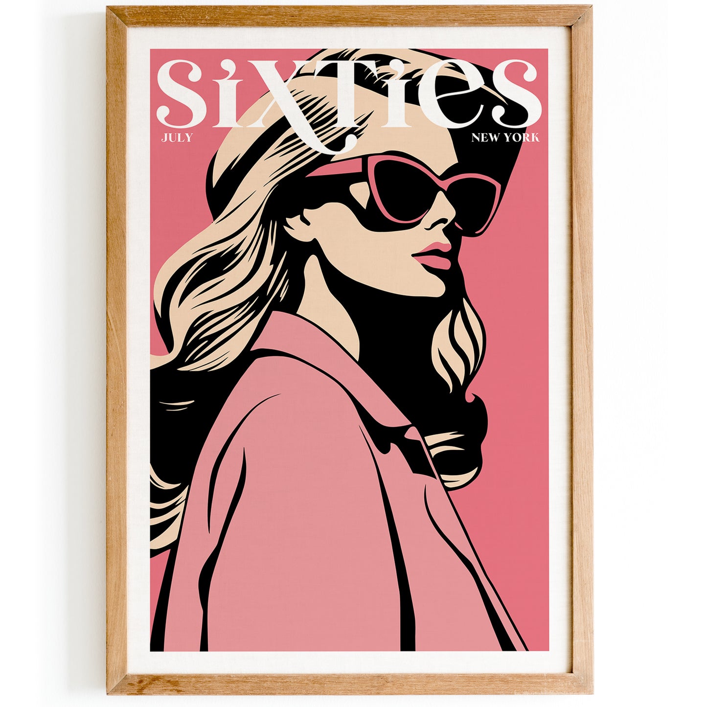 Sixties Pink Fashion Poster