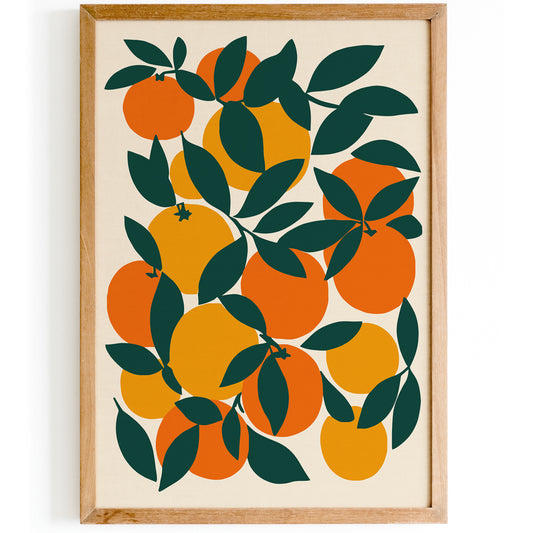 Oranges Fruit Kitchen Art Print