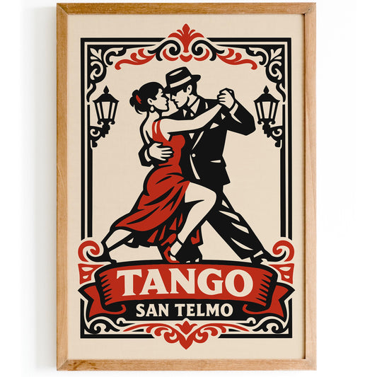 Tango San Telmo Poster
