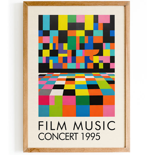 Film Music Concert 1995 Colorful Art Print