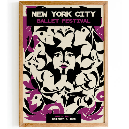 NYC Ballet Festival Retro Wall Art