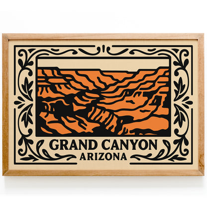 Grand Canyon Arizona Poster - Travel Horizontal Print