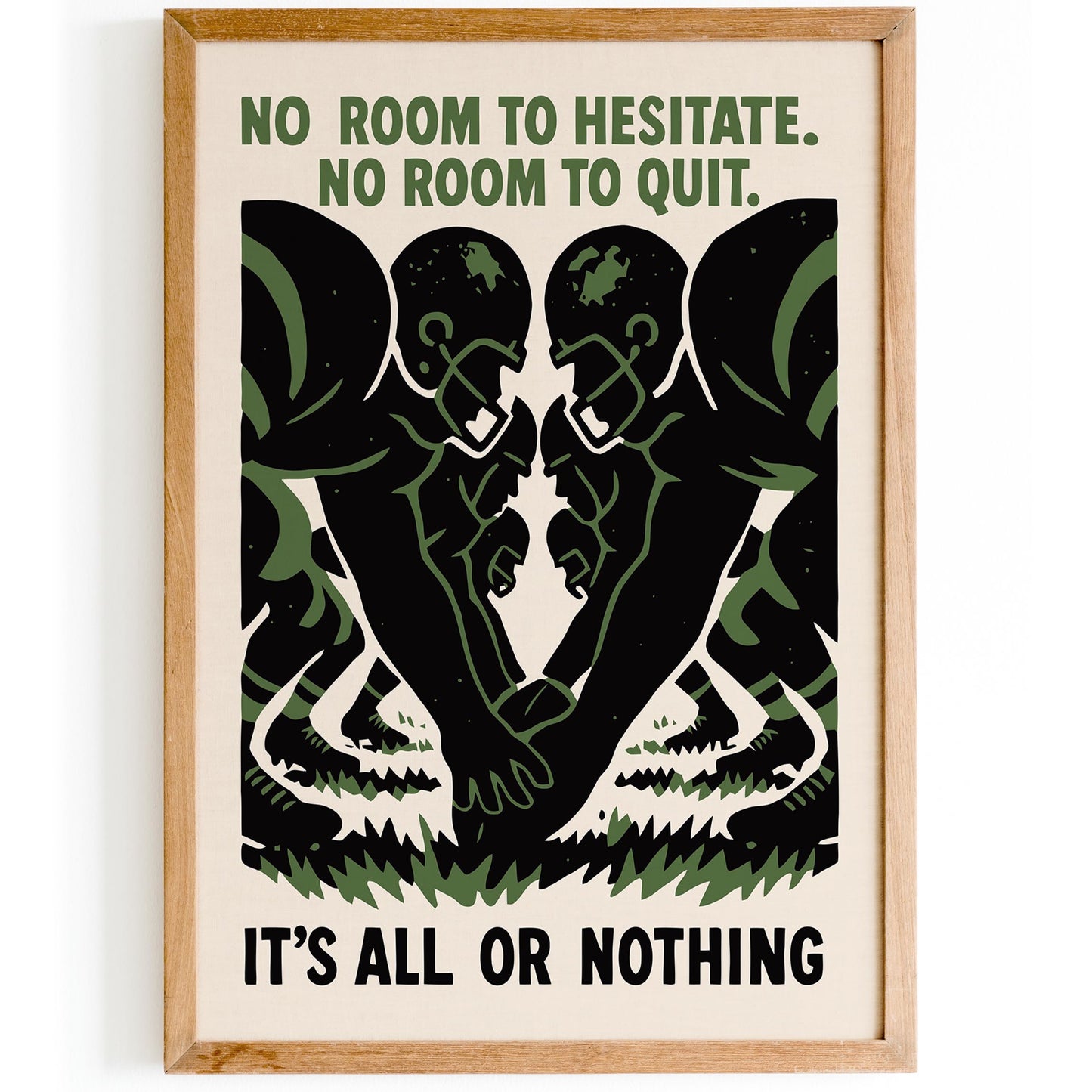 All Or Nothing Football Poster