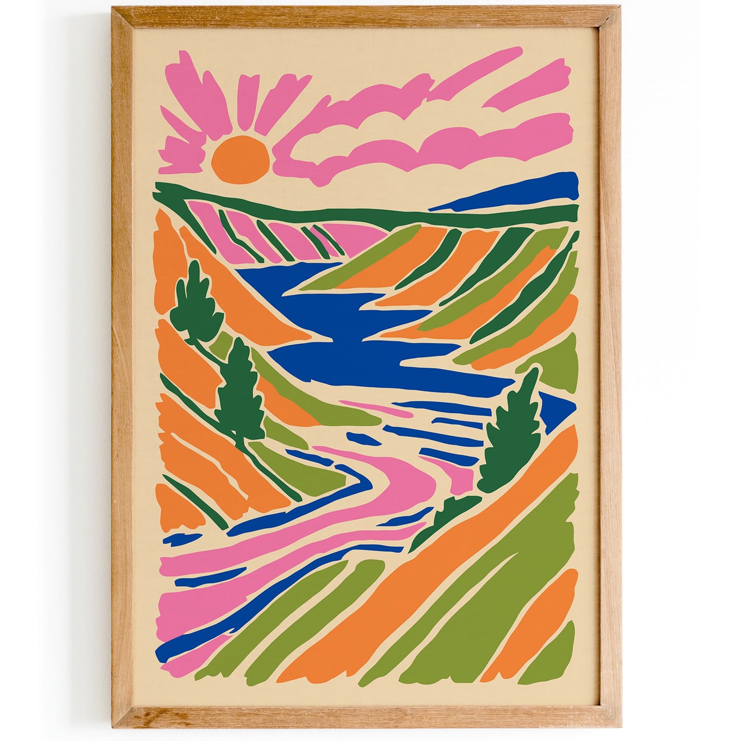 National Park Poster - Colorful American Landscape Wall Art