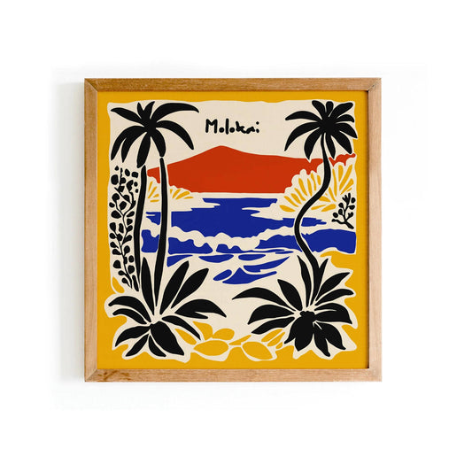 Molokai Hawaii Poster – Island Wall Art Print