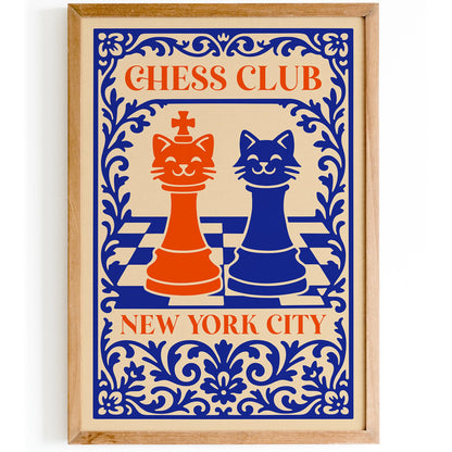 Chess Club New York City Poster