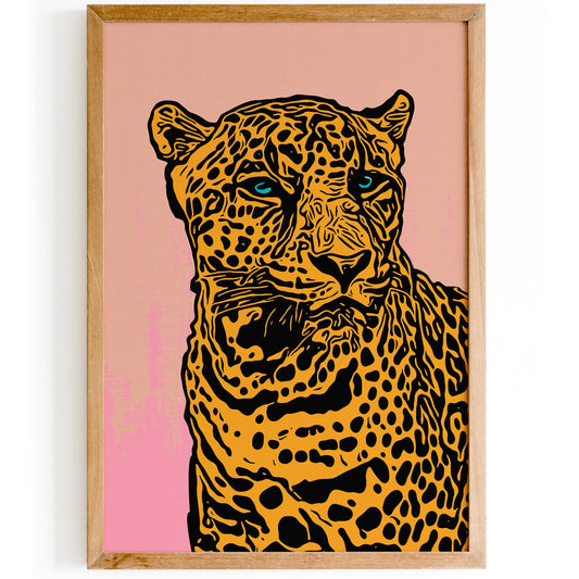 Pink Trendy Cheetah Art Print