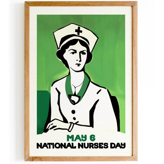 National Nurses Day Green Art Print
