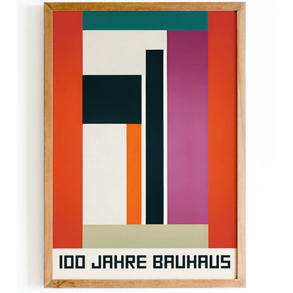 Modern 100 Jahre Bauhaus Art Print 2024